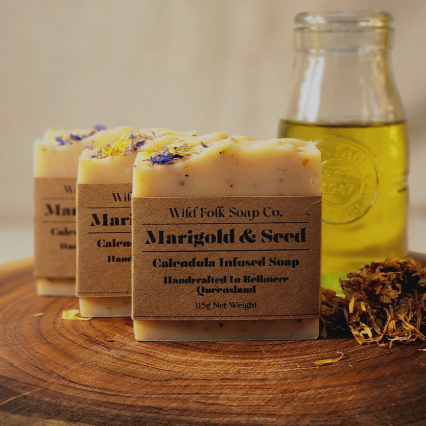Marigold & Seed Cold Process Soap Bar
