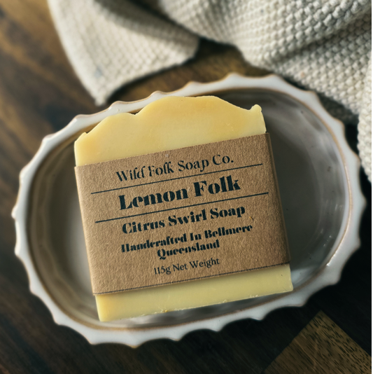 Lemon Folk Cold Process Soap Bar