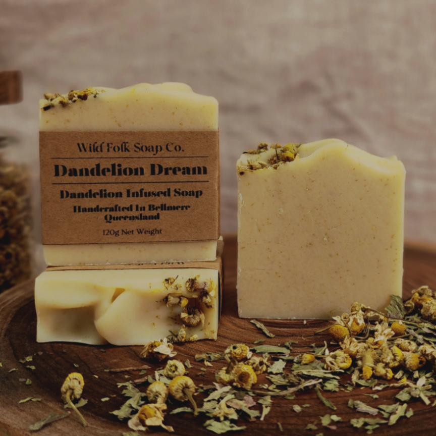 Dandelion Dream Cold Process Soap Bar