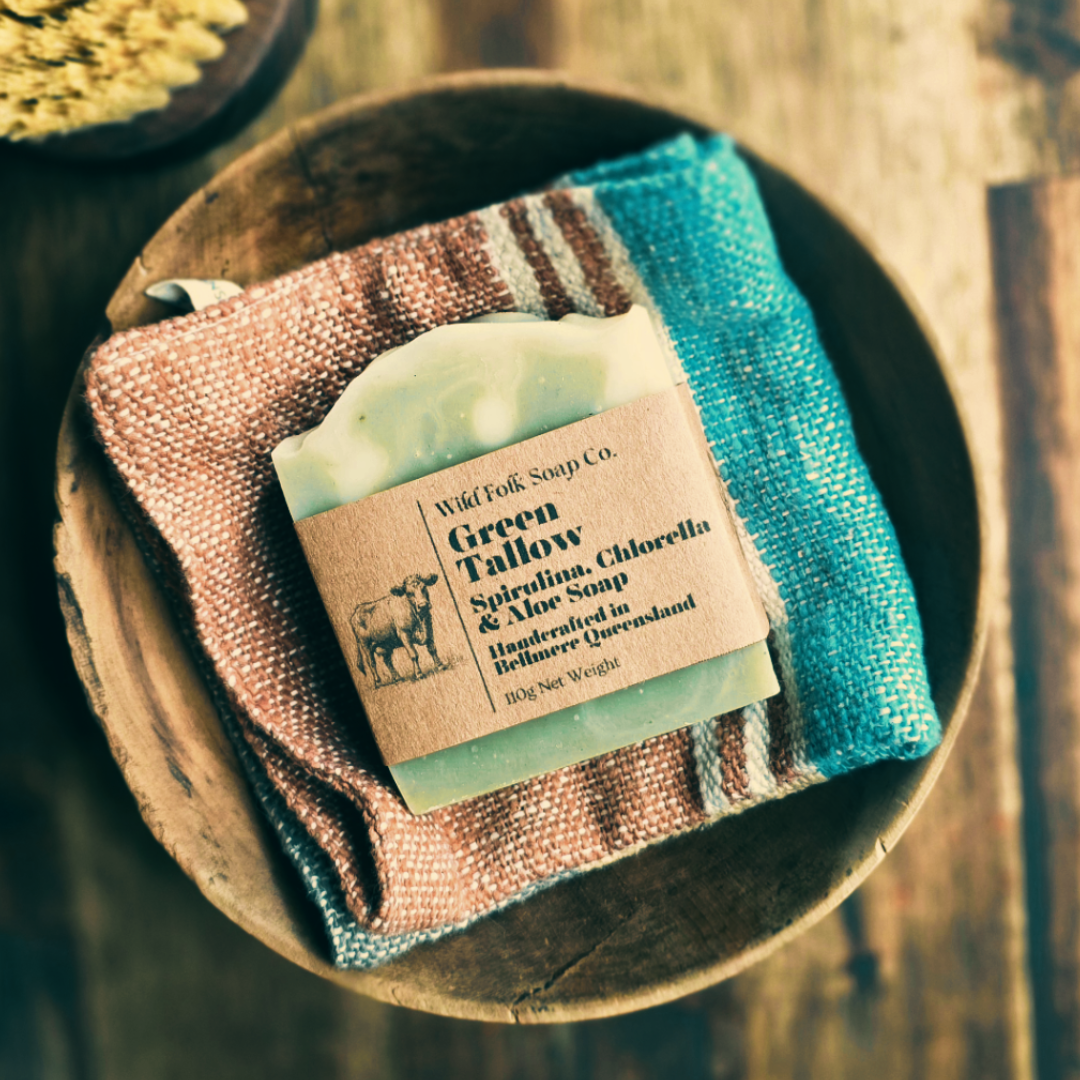 Green Tallow Cold Process Soap Bar