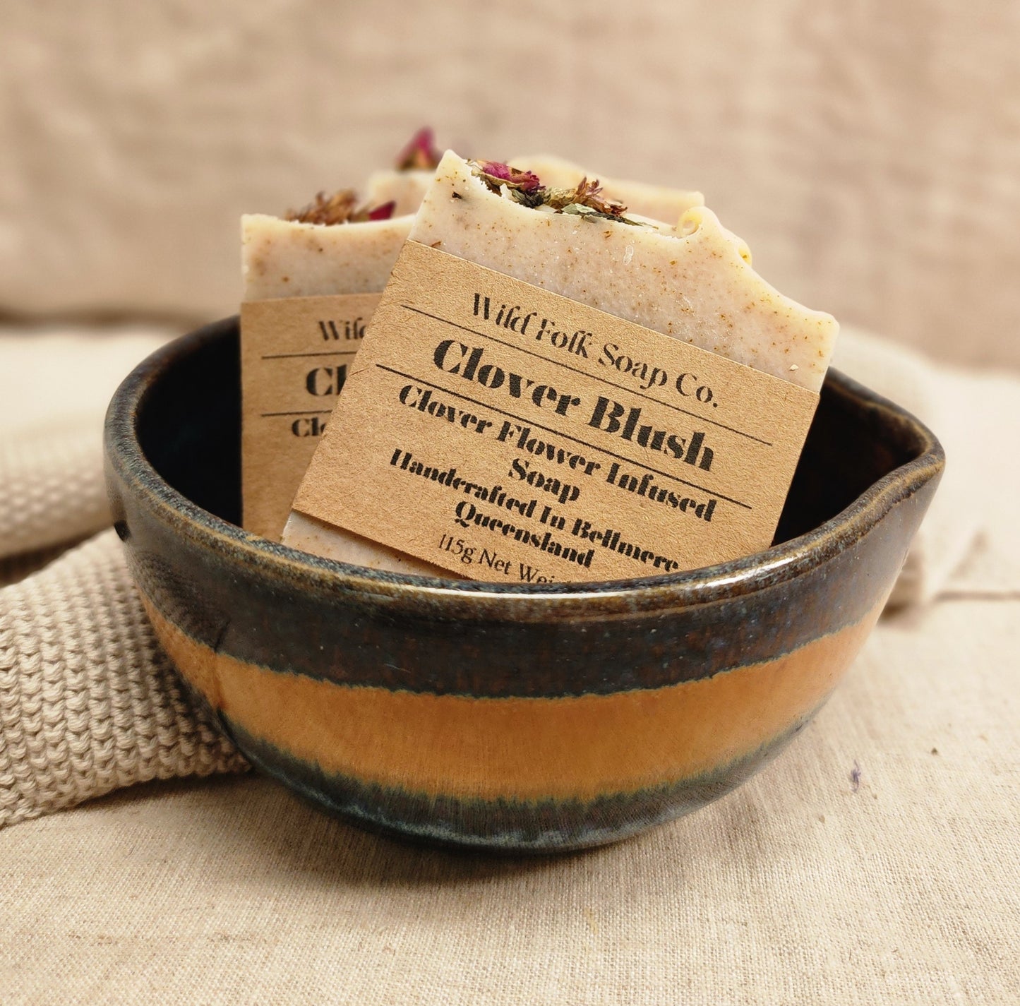 Clover Blush Cold Process Soap Bar