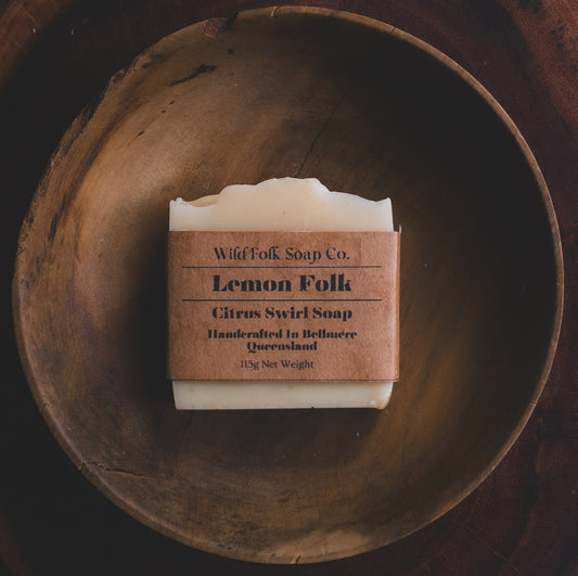 Lemon Folk Cold Process Soap Bar