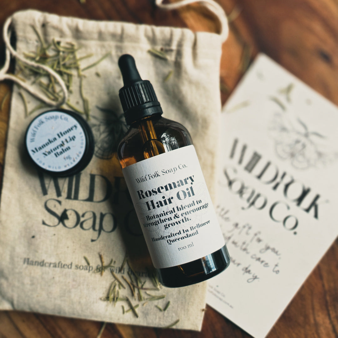 Calico Gift Bag + Postcard & Botanicals - CURATE YOUR OWN GIFT
